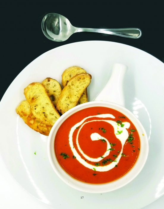Roasted red pepper bisque
